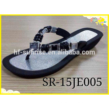 Air Sole Blowing Slipper Shoes, diament pvc flat shoes